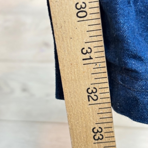 VTG 70s Denim Wide Leg Jumpsuit L Boonies Long Sleeve Button Front Pockets Retro - Picture 9 of 14